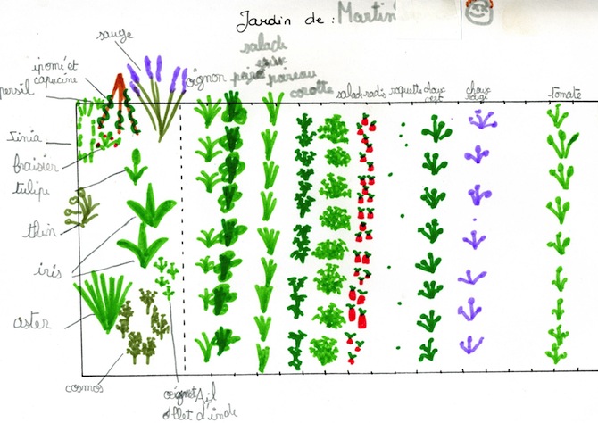 Le plan du jardin de Martin... - © SHY